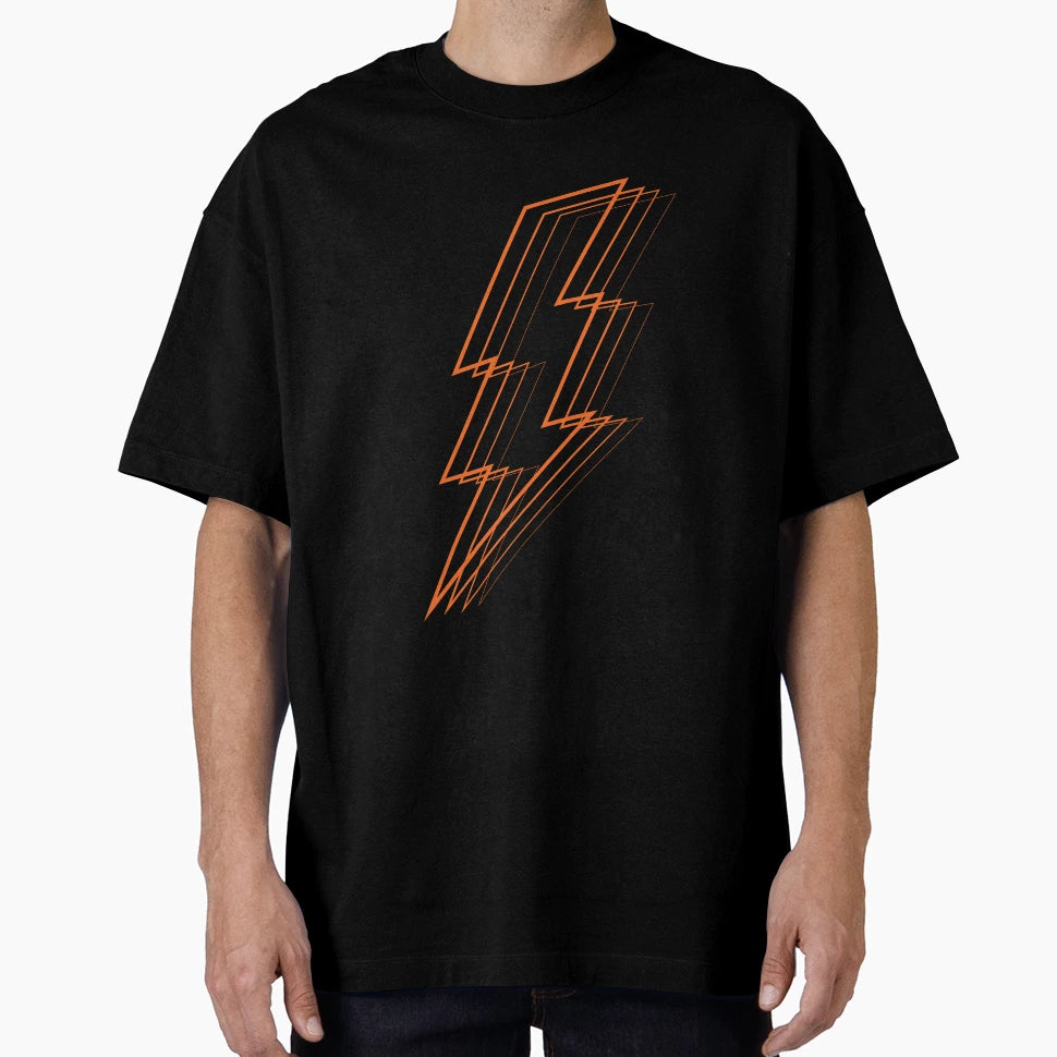 Orange Lightening Bolt T-Shirt - Graphic Print for Adults - T-Shirt, Sweatshirt, Hoodie