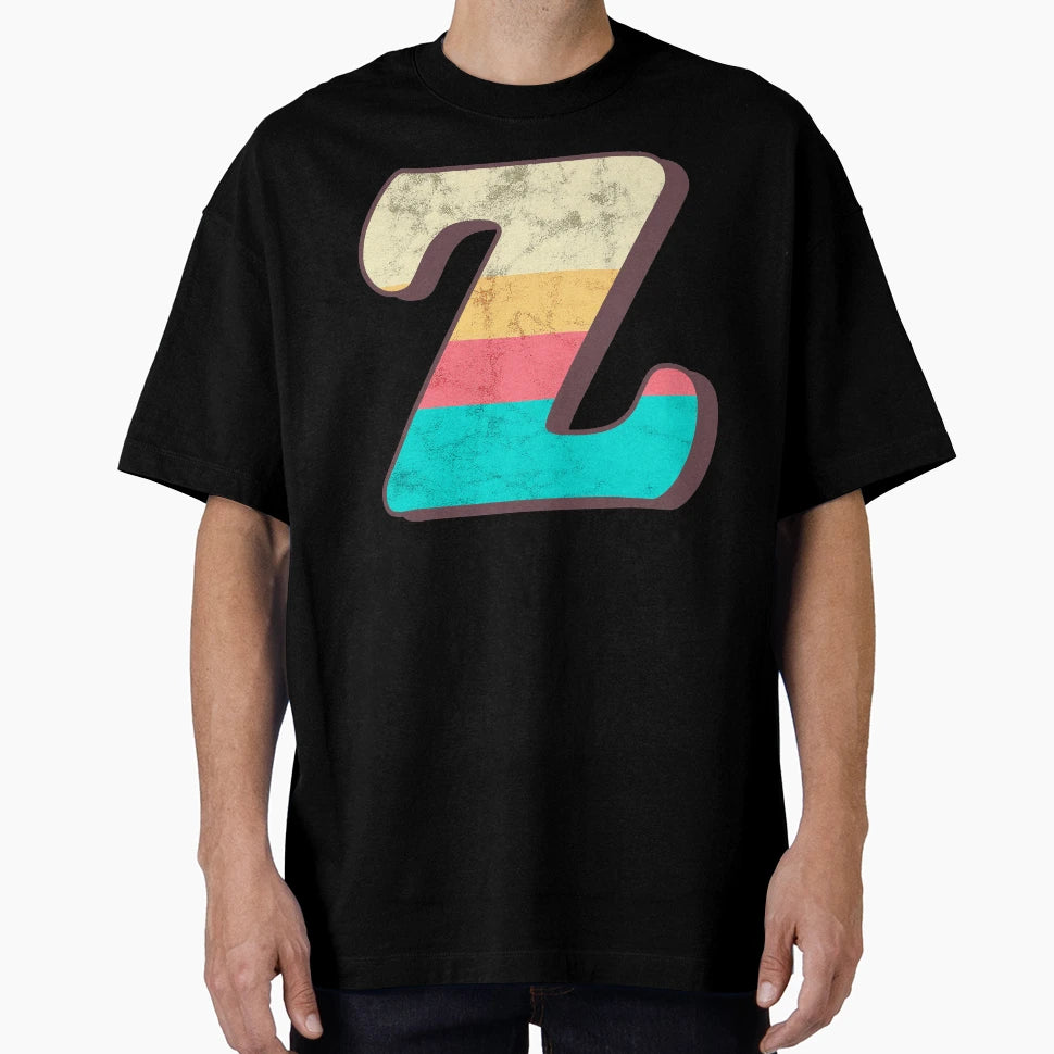 Z Alphabet Typography Font Z Letter T-Shirt - Fun Novelty Design Men Women - T-Shirt, Sweatshirt, Hoodie