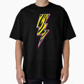 Long Lightning Bolt Zebra Yellow T-Shirt - Minimalist Print for Adults - T-Shirt, Sweatshirt, Hoodie