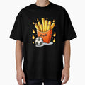 Kawaii French Fries Soccer Ball T-Shirt - Graphic Print Unisex - T-Shirt, Sweatshirt, Hoodie