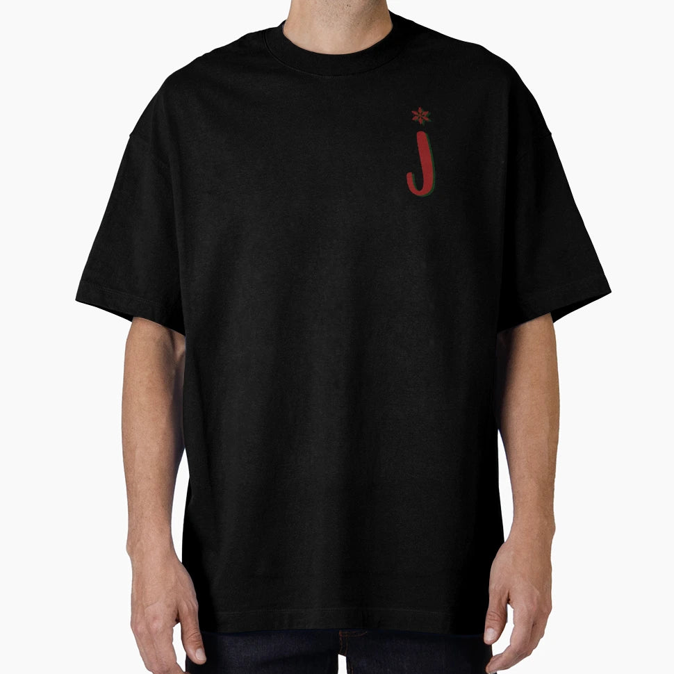 Holiday Monogram J T-Shirt - Novelty Apparel for Adults - T-Shirt, Sweatshirt, Hoodie