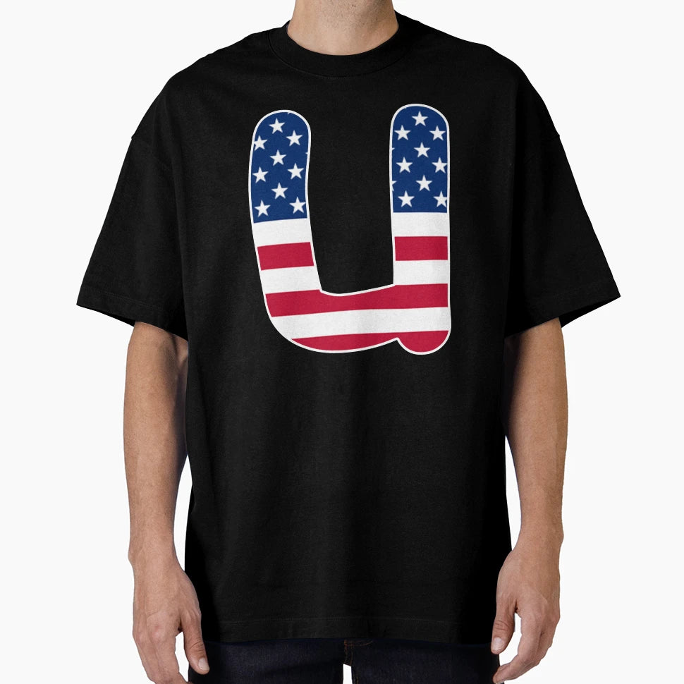 Letter U Lower Case Alphabet T-Shirt - Aesthetic Graphic for Adults - T-Shirt, Sweatshirt, Hoodie