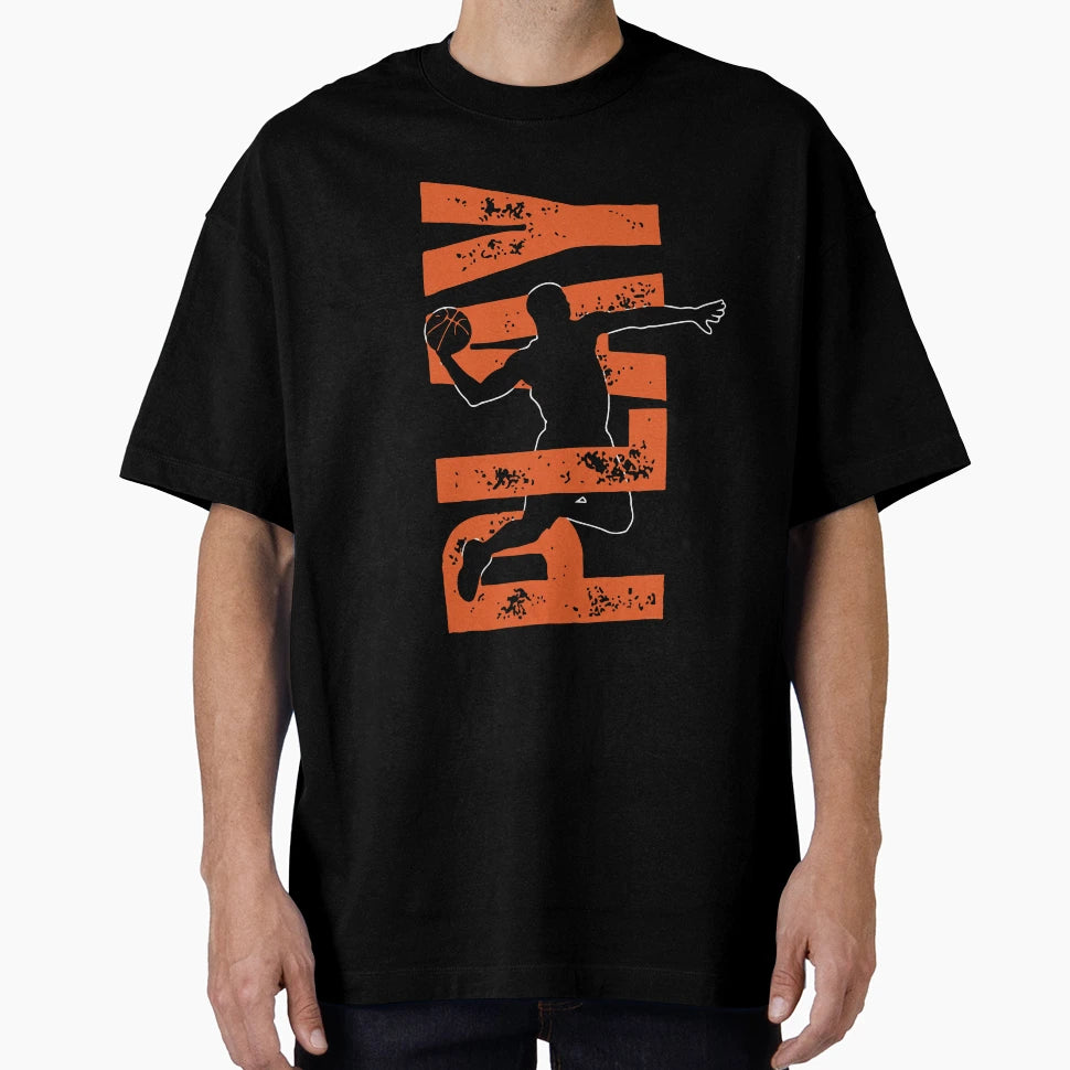 Dunk Basketball Player Silhouette Art T-Shirt - Streetwear Style Unisex - T-Shirt, Sweatshirt, Hoodie