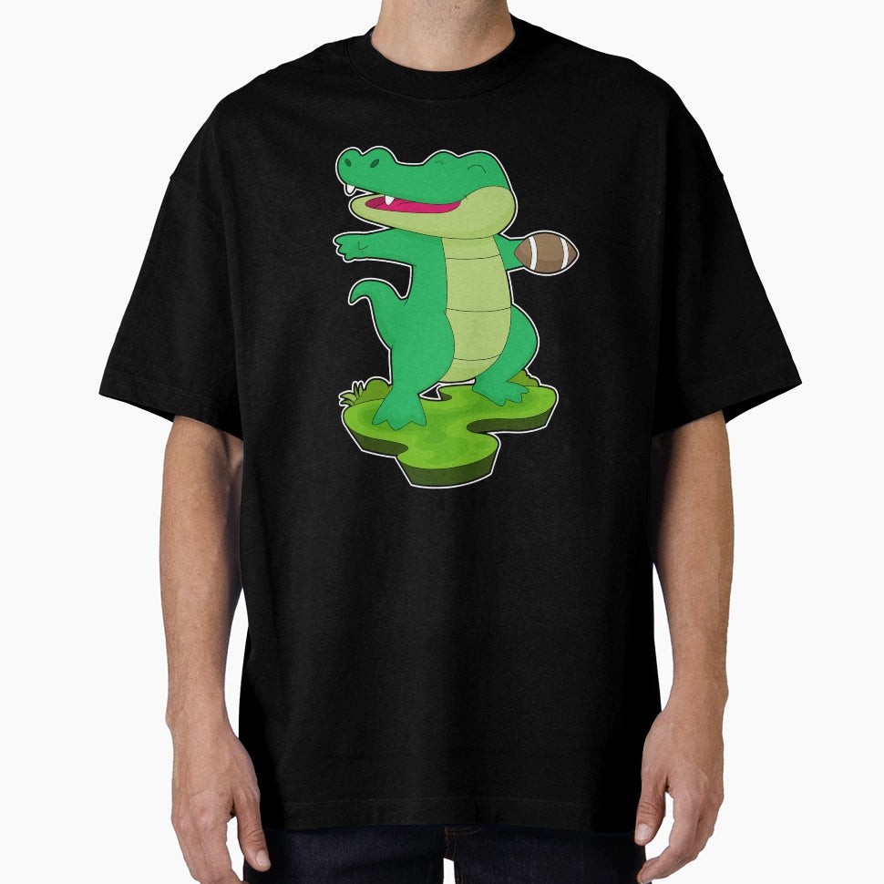 Crocodile American Football Sports T-Shirt - Unique Graphic Unisex - T-Shirt, Sweatshirt, Hoodie
