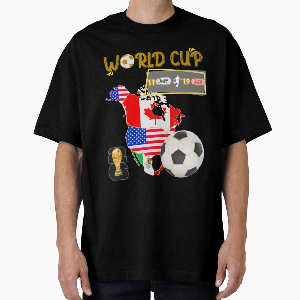 World Cup 2026 North America Usa Canada T-Shirt - Unique Graphic Men Women - T-Shirt, Sweatshirt, Hoodie