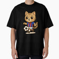 Soccer Player Cat T-Shirt - Fun Novelty Design for Adults - T-Shirt, Sweatshirt, Hoodie