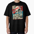 80S Football Helmet Ball T-Shirt - Graphic Print for Adults - T-Shirt, Sweatshirt, Hoodie