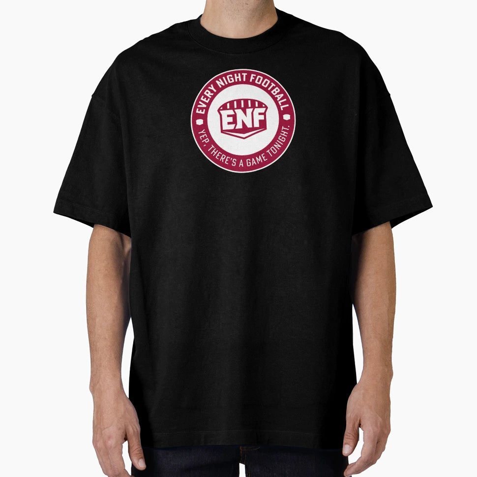 Every Night Football Circular Slogan T-Shirt - Unique Graphic Unisex - T-Shirt, Sweatshirt, Hoodie