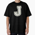 Varsity Letter J Letterman Jacket Ivory T-Shirt - Unique Graphic Men Women - T-Shirt, Sweatshirt, Hoodie