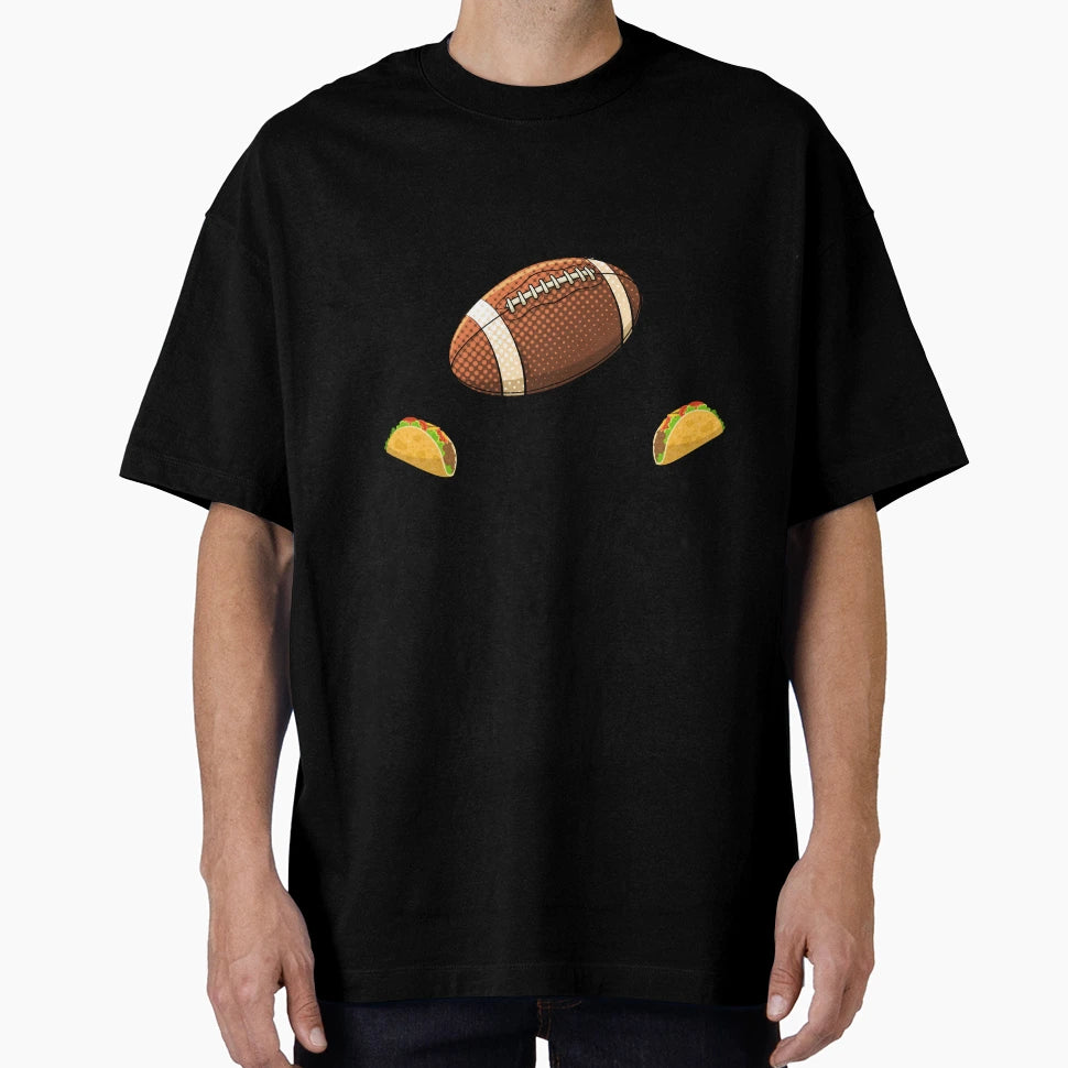 Football And Tacos Best Seller Football T-Shirt - Unique Graphic Men Women - T-Shirt, Sweatshirt, Hoodie