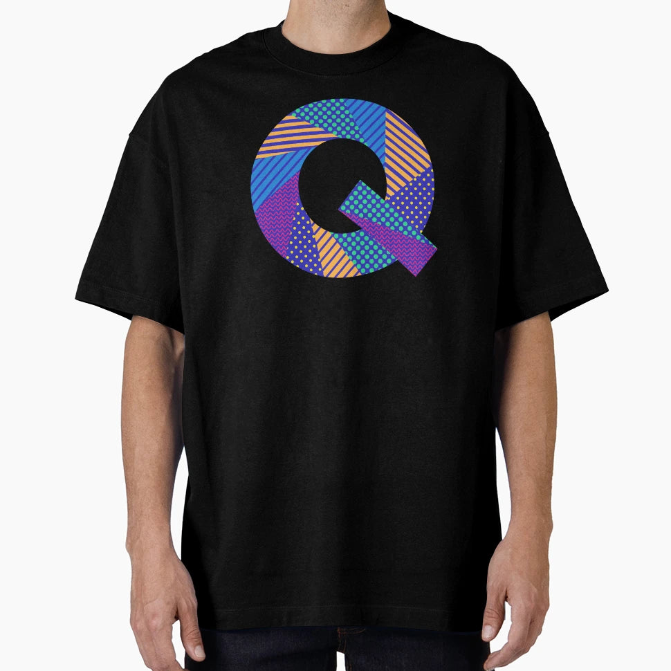 Alphabet Letter Q Screen T-Shirt - Custom Art Print for Adults - T-Shirt, Sweatshirt, Hoodie