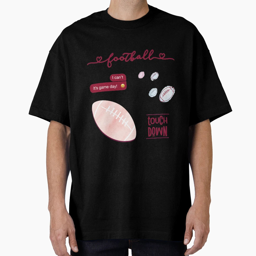 Maroon Watercolor Football Pack T-Shirt - Trendy Graphic Unisex - T-Shirt, Sweatshirt, Hoodie