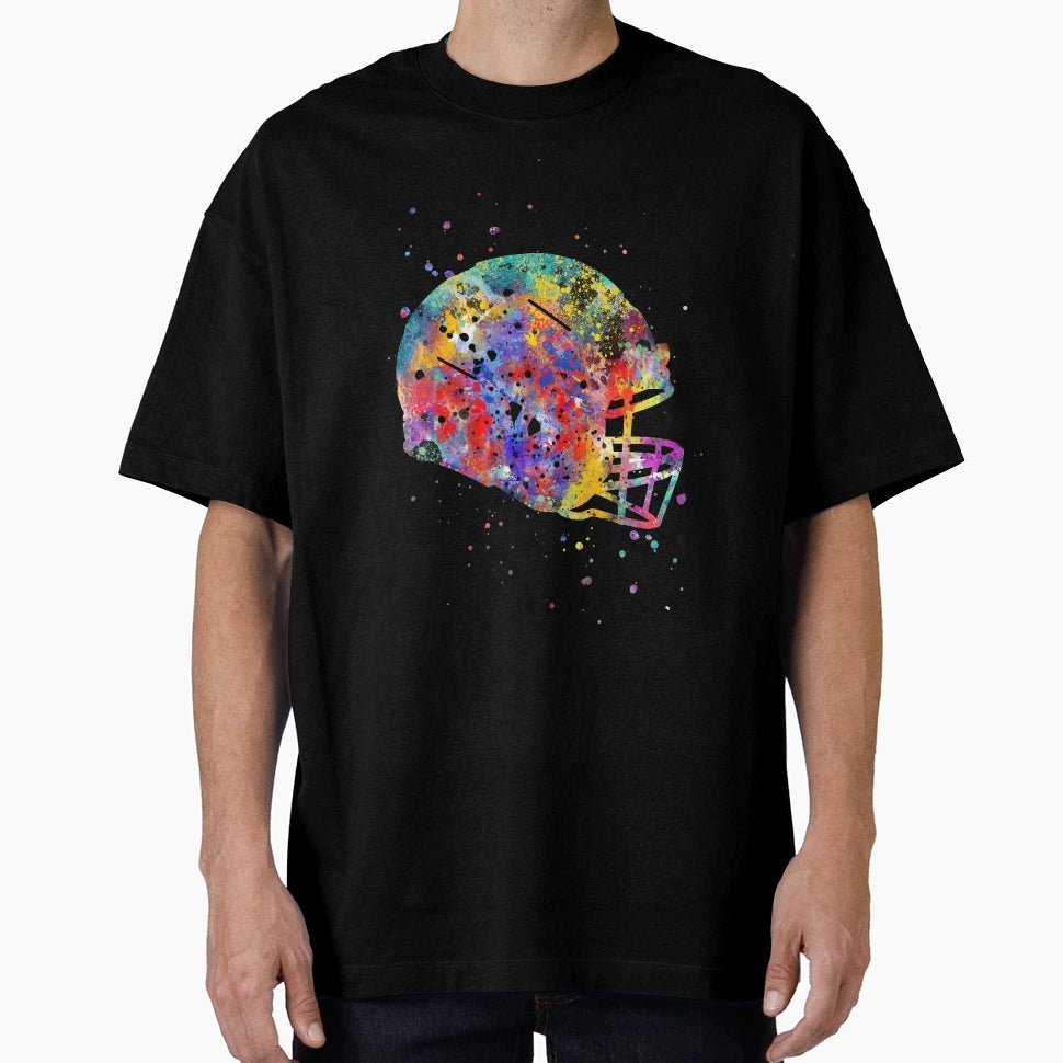 Football Helmet T-Shirt - Casual Everyday Wear Men Women - T-Shirt, Sweatshirt, Hoodie