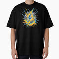 Thunderbolt Explosion High Energy T-Shirt - Streetwear Style for Adults - T-Shirt, Sweatshirt, Hoodie