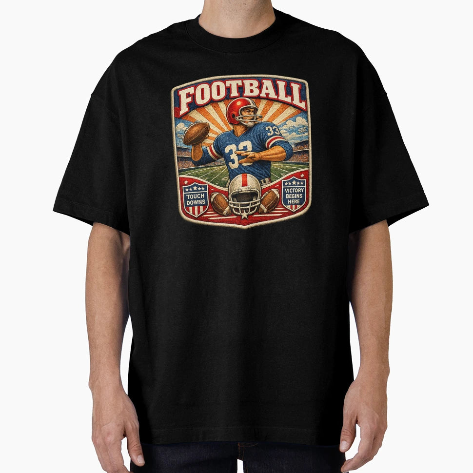 Football T-Shirt - Fun Novelty Design for Adults - T-Shirt, Sweatshirt, Hoodie