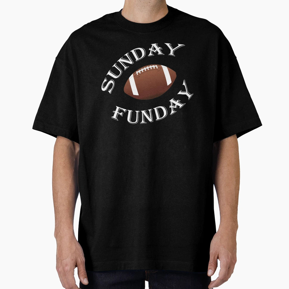 Sunday Funday Football Sport Short T-Shirt - Minimalist Print Unisex - T-Shirt, Sweatshirt, Hoodie