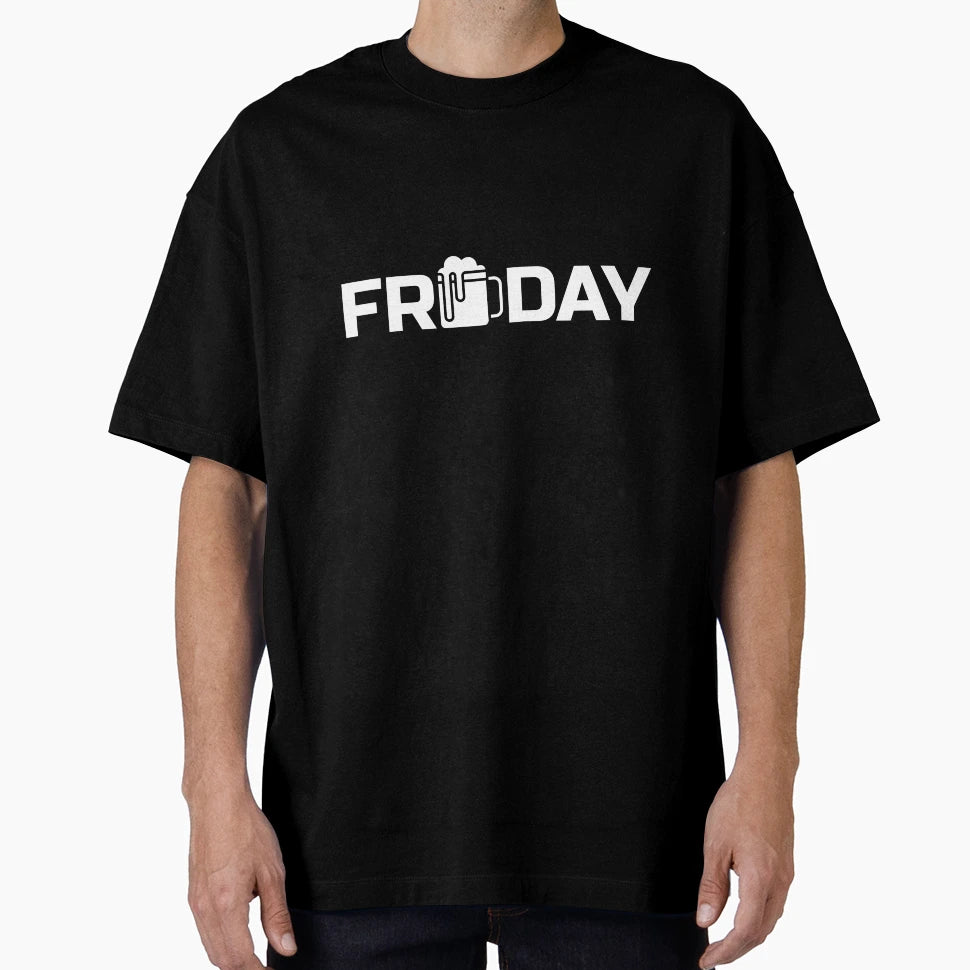 Friday Beer T-Shirt - Minimalist Print for Adults - T-Shirt, Sweatshirt, Hoodie