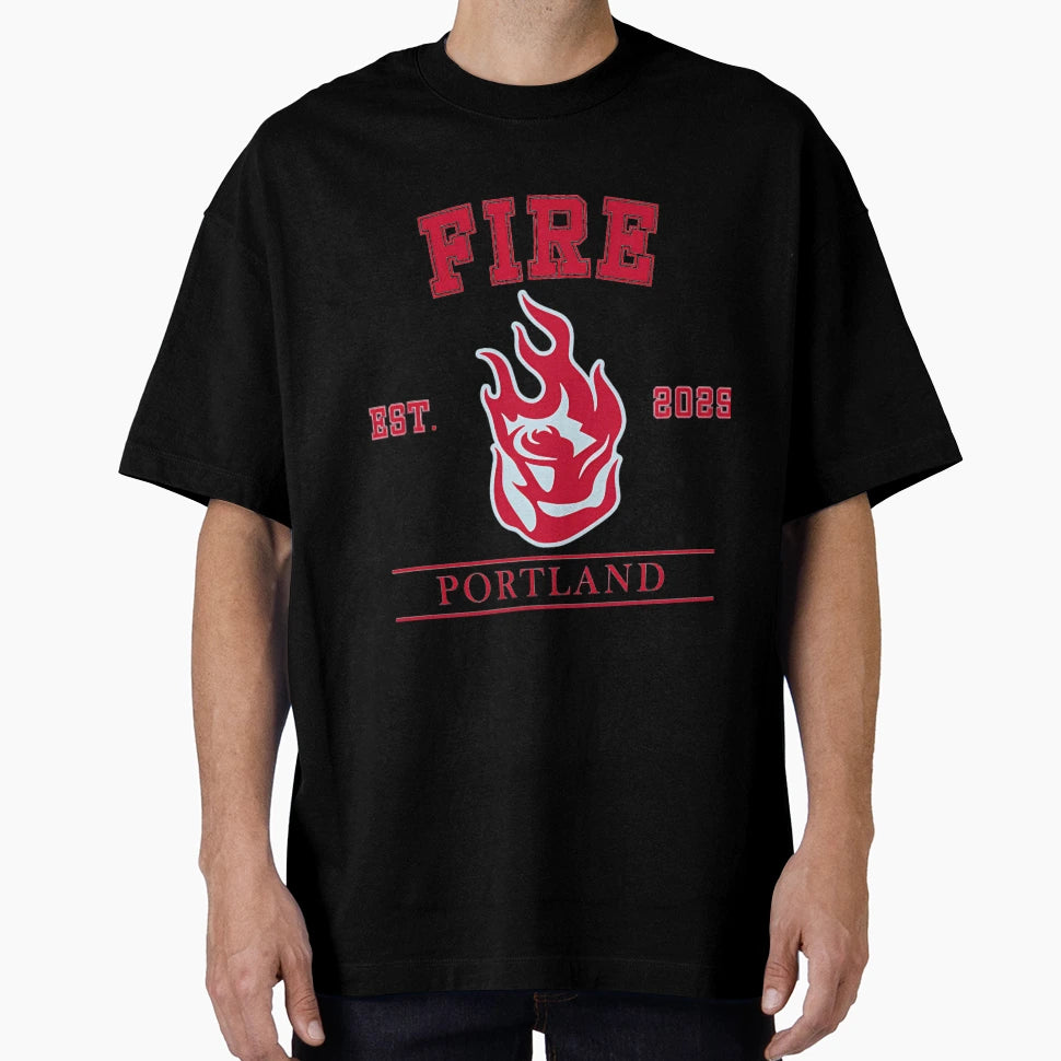 Portland Fire Wnba Logo T-Shirt - Aesthetic Graphic for Adults - T-Shirt, Sweatshirt, Hoodie