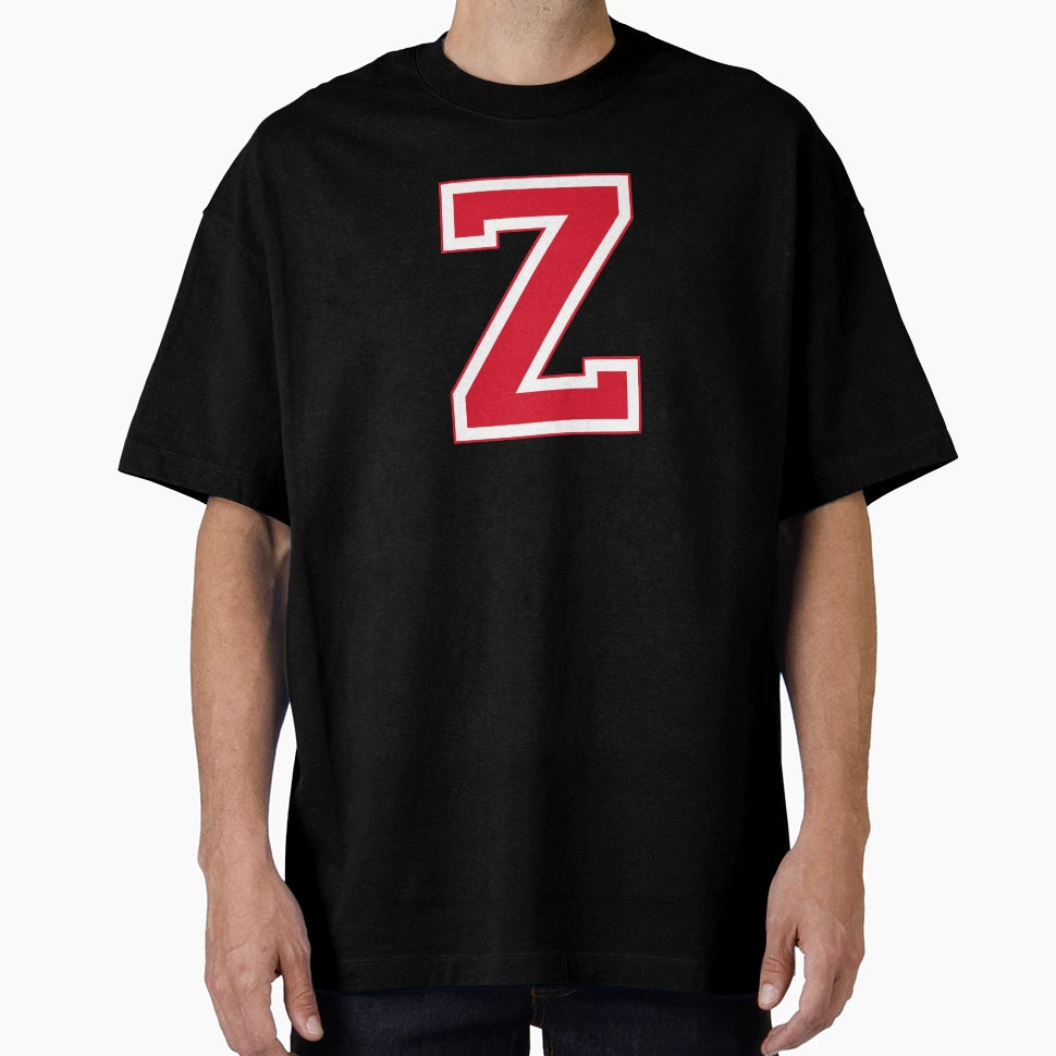 Red Varsity Letter Z T-Shirt - Novelty Apparel for Adults - T-Shirt, Sweatshirt, Hoodie