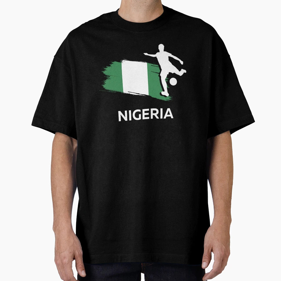 Nigeria Football T-Shirt - Novelty Apparel for Adults - T-Shirt, Sweatshirt, Hoodie