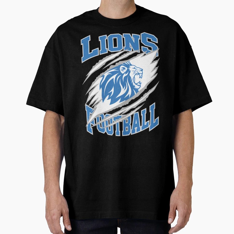Football Detroit Lions T-Shirt - Casual Everyday Wear for Adults - T-Shirt, Sweatshirt, Hoodie