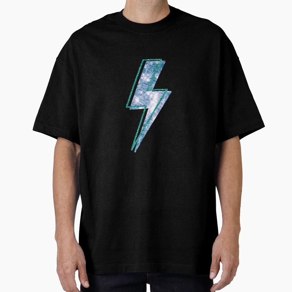 Blue Lightning Bolt T-Shirt - Trendy Graphic Unisex - T-Shirt, Sweatshirt, Hoodie