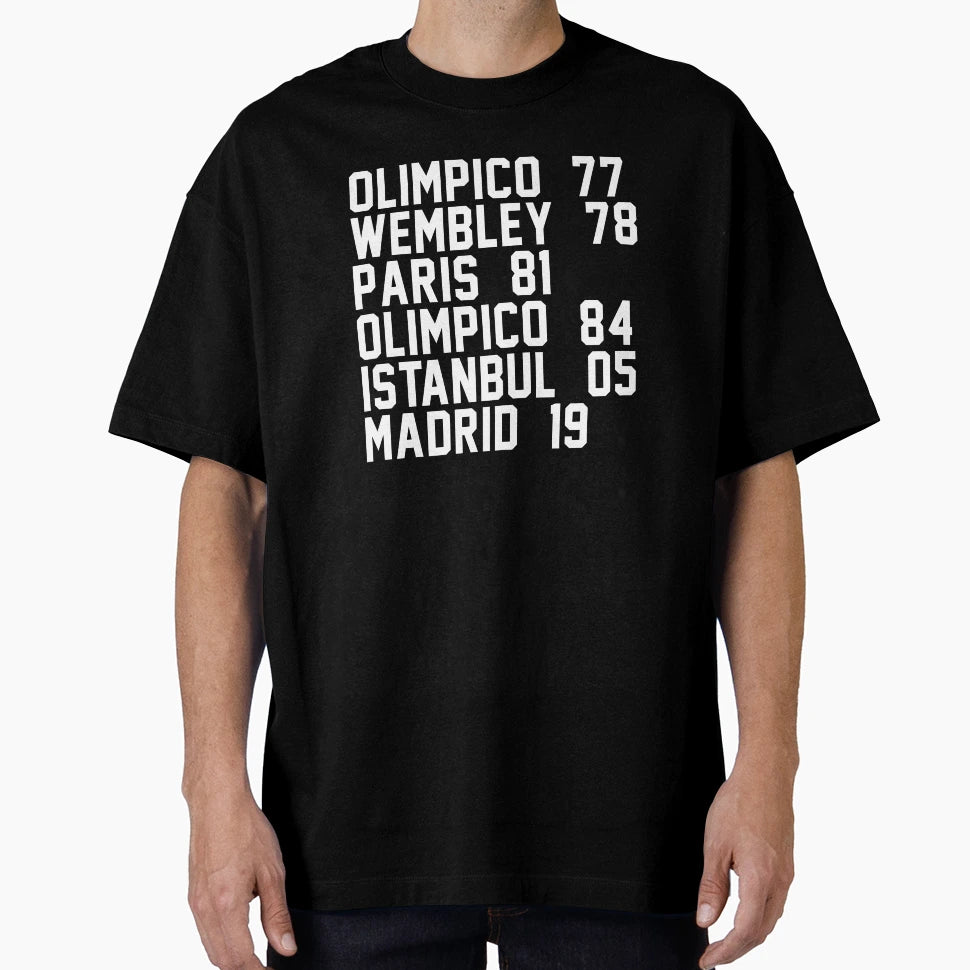 6 Times Champions League Champions Lfc T-Shirt - Minimalist Print Unisex - T-Shirt, Sweatshirt, Hoodie
