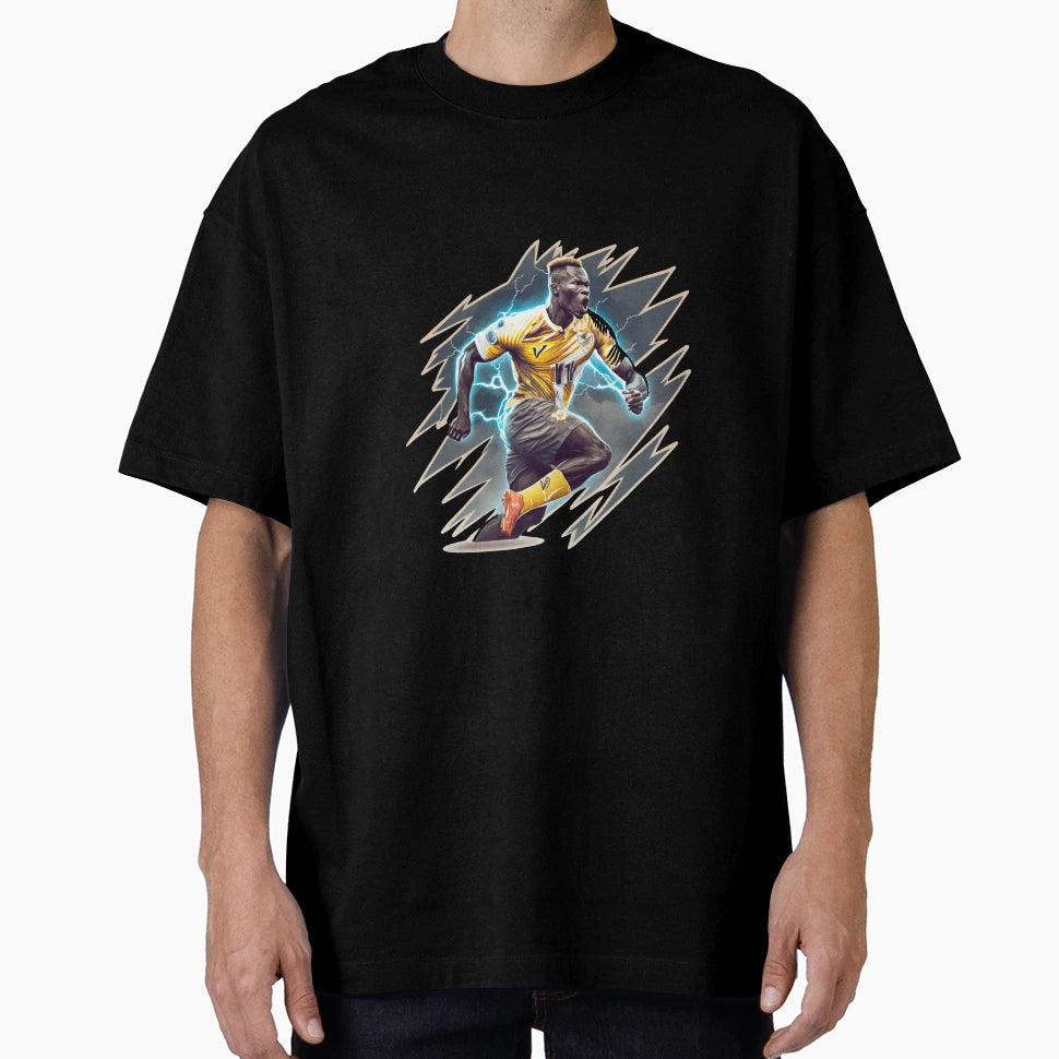 Foot Ball Player Lightning Attack Leader T-Shirt - Graphic Print Unisex - T-Shirt, Sweatshirt, Hoodie