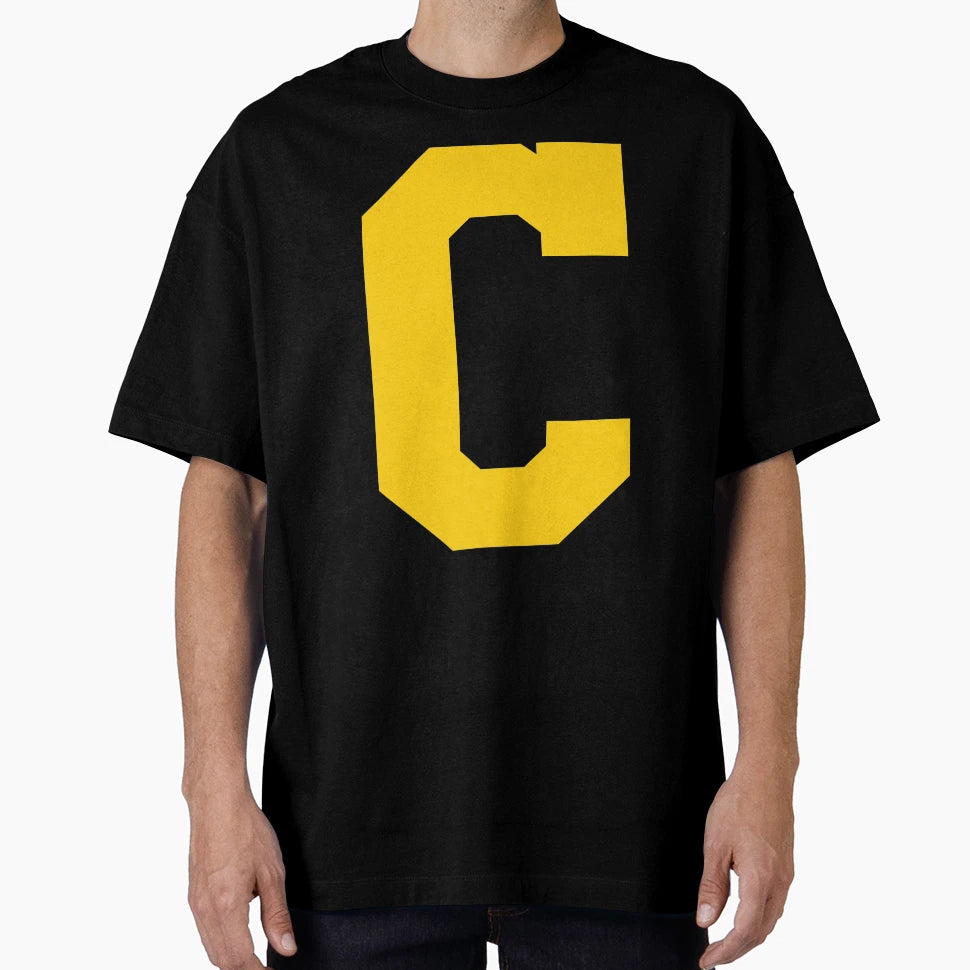 Alphabet Yellow C Sports Letter C T-Shirt - Streetwear Style for Adults - T-Shirt, Sweatshirt, Hoodie
