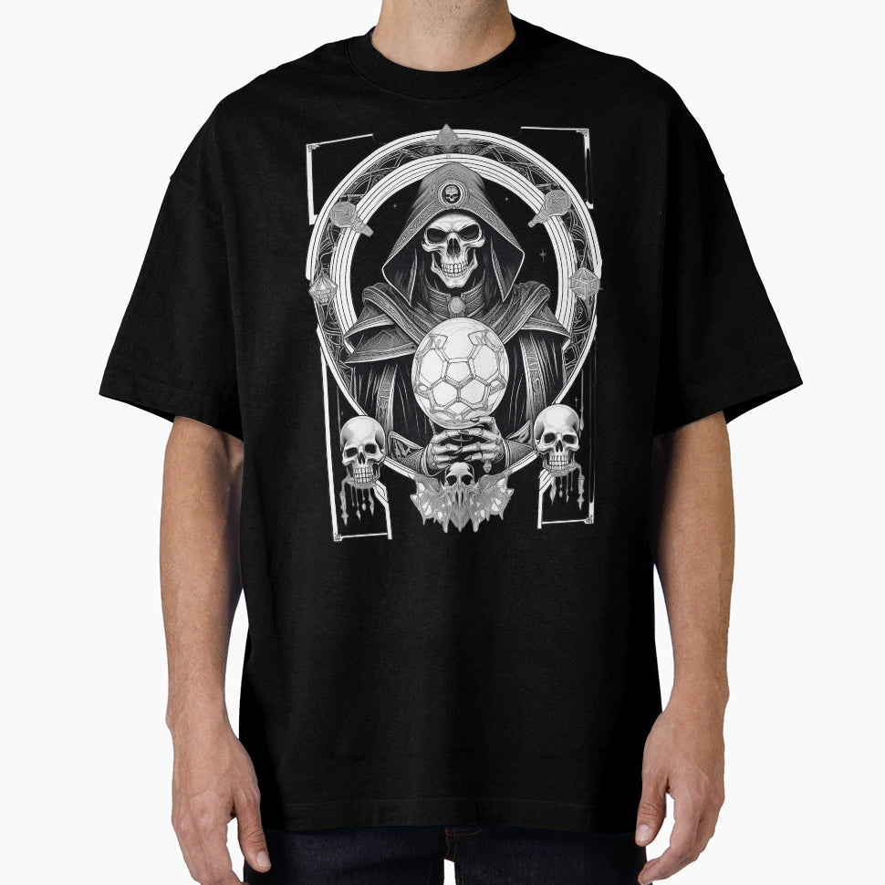 Gothic Lich Necromancer Crystal Ball T-Shirt - Fun Novelty Design Unisex - T-Shirt, Sweatshirt, Hoodie