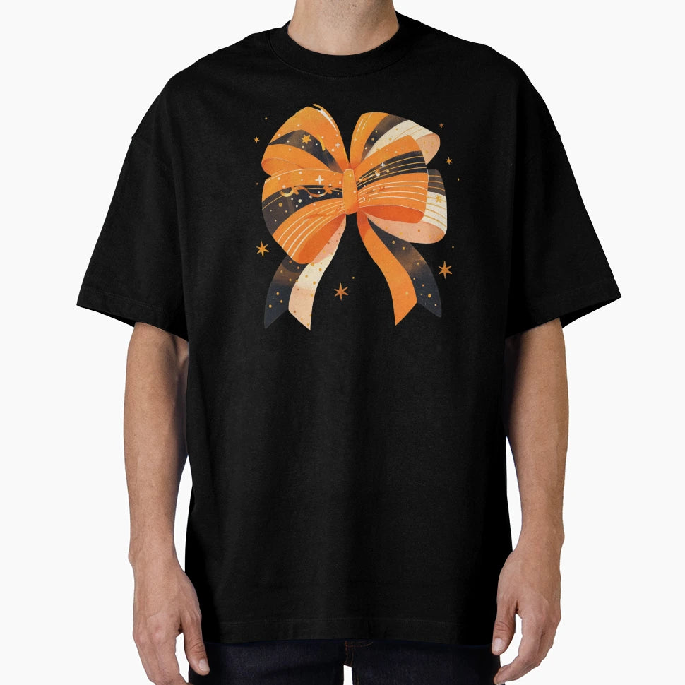 Halloween Bow T-Shirt - Trendy Graphic Unisex - T-Shirt, Sweatshirt, Hoodie