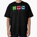 Peace Love Donkeys T-Shirt - Custom Art Print for Adults - T-Shirt, Sweatshirt, Hoodie