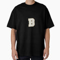 B Letter Patch T-Shirt - Streetwear Style Unisex - T-Shirt, Sweatshirt, Hoodie