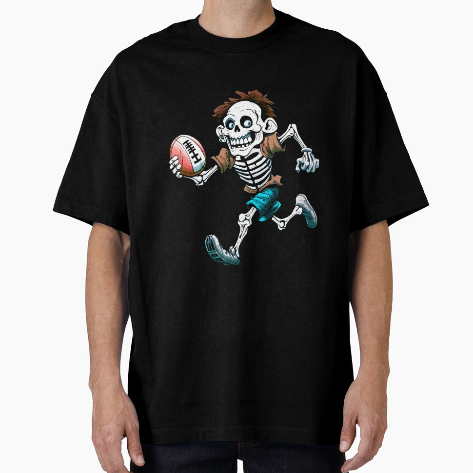 Skeletons Rugby Rugby Player Skeleton T-Shirt - Aesthetic Graphic Unisex - T-Shirt, Sweatshirt, Hoodie