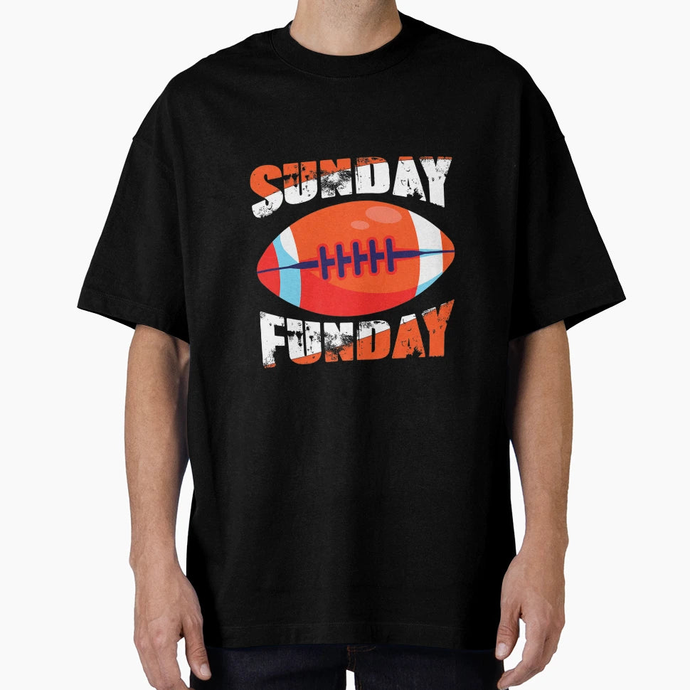 Sunday Funday Football Sport T-Shirt - Fun Novelty Design Men Women - T-Shirt, Sweatshirt, Hoodie