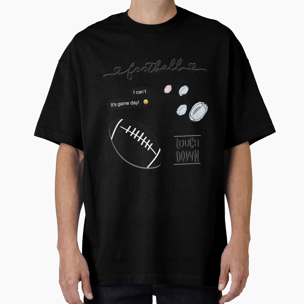 Black Watercolor Football Pack T-Shirt - Novelty Apparel Men Women - T-Shirt, Sweatshirt, Hoodie