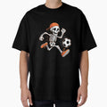 Halloween Skeleton Soccer Football T-Shirt - Casual Everyday Wear Unisex - T-Shirt, Sweatshirt, Hoodie