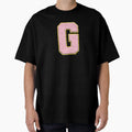 G Preppy Varsity Letter Patch T-Shirt - Casual Everyday Wear for Adults - T-Shirt, Sweatshirt, Hoodie
