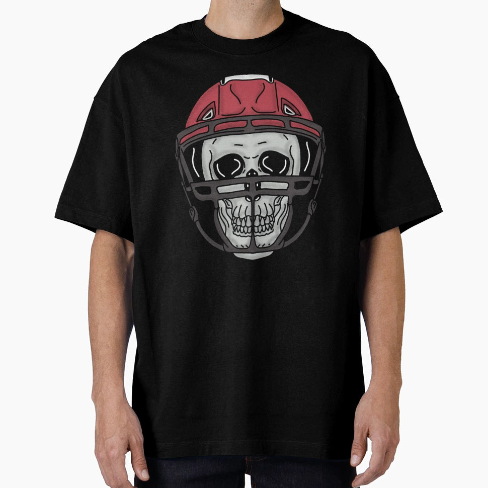 Football Skull T-Shirt - Fun Novelty Design for Adults - T-Shirt, Sweatshirt, Hoodie