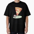 Pizza Slice Playing Soccer T-Shirt - Aesthetic Graphic Unisex - T-Shirt, Sweatshirt, Hoodie
