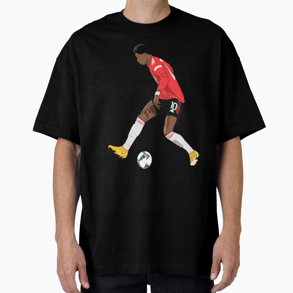 Marcus Rashford Mufc Stepover T-Shirt - Trendy Graphic Men Women - T-Shirt, Sweatshirt, Hoodie