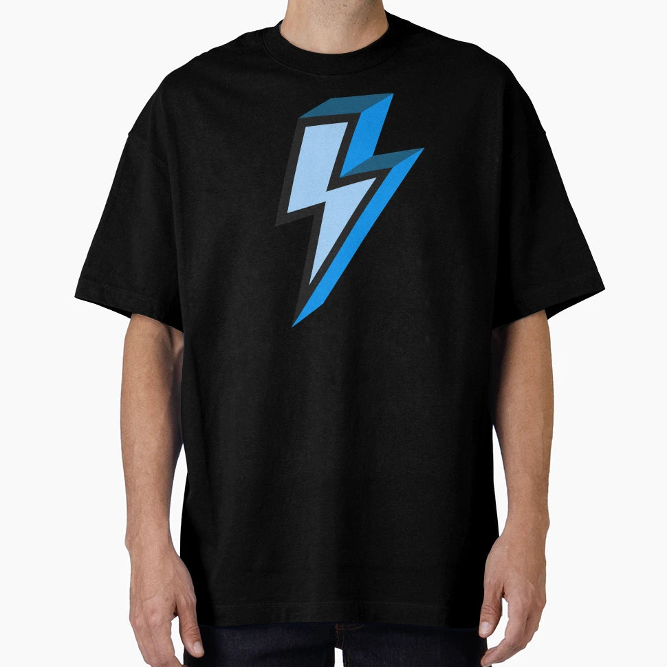 Blue Bold Lightning Bolt T-Shirt - Graphic Print for Adults - T-Shirt, Sweatshirt, Hoodie