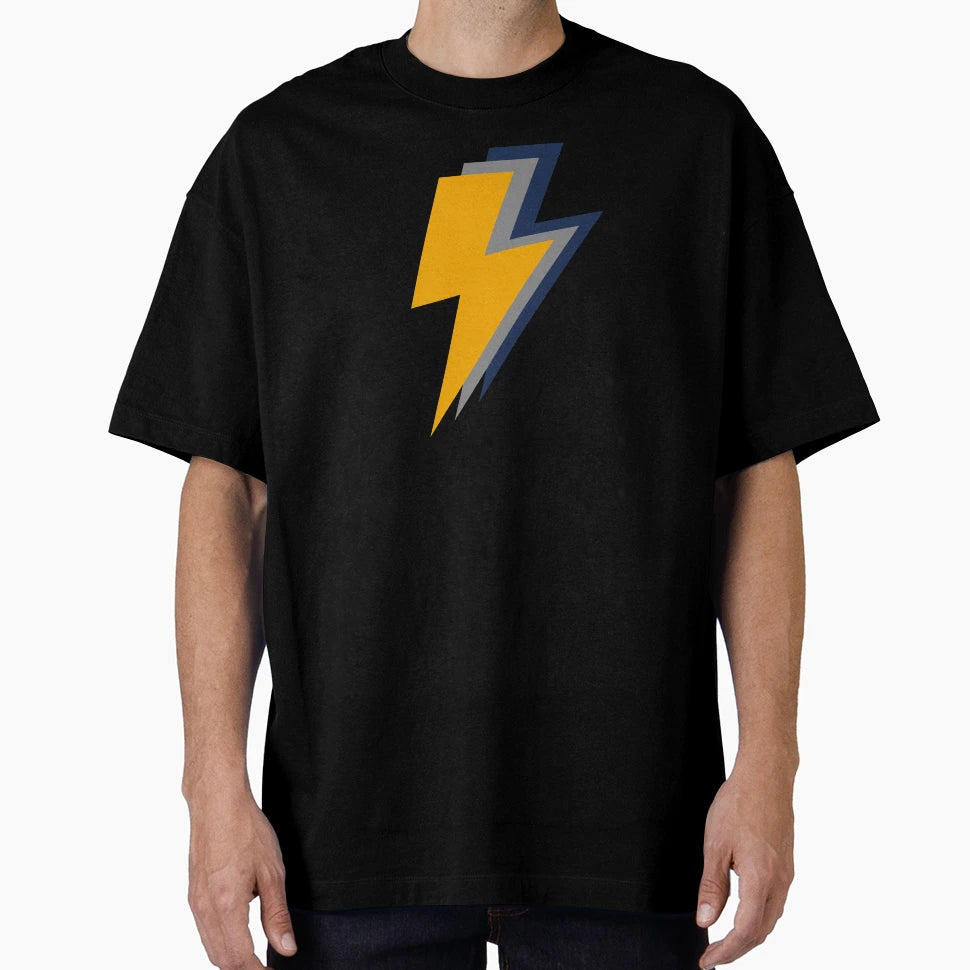 Yellow Grey And Blue Lightning Bolts T-Shirt - Minimalist Print Men Women - T-Shirt, Sweatshirt, Hoodie