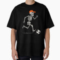 Skeleton Playing Soccer Halloween T-Shirt - Minimalist Print Men Women - T-Shirt, Sweatshirt, Hoodie