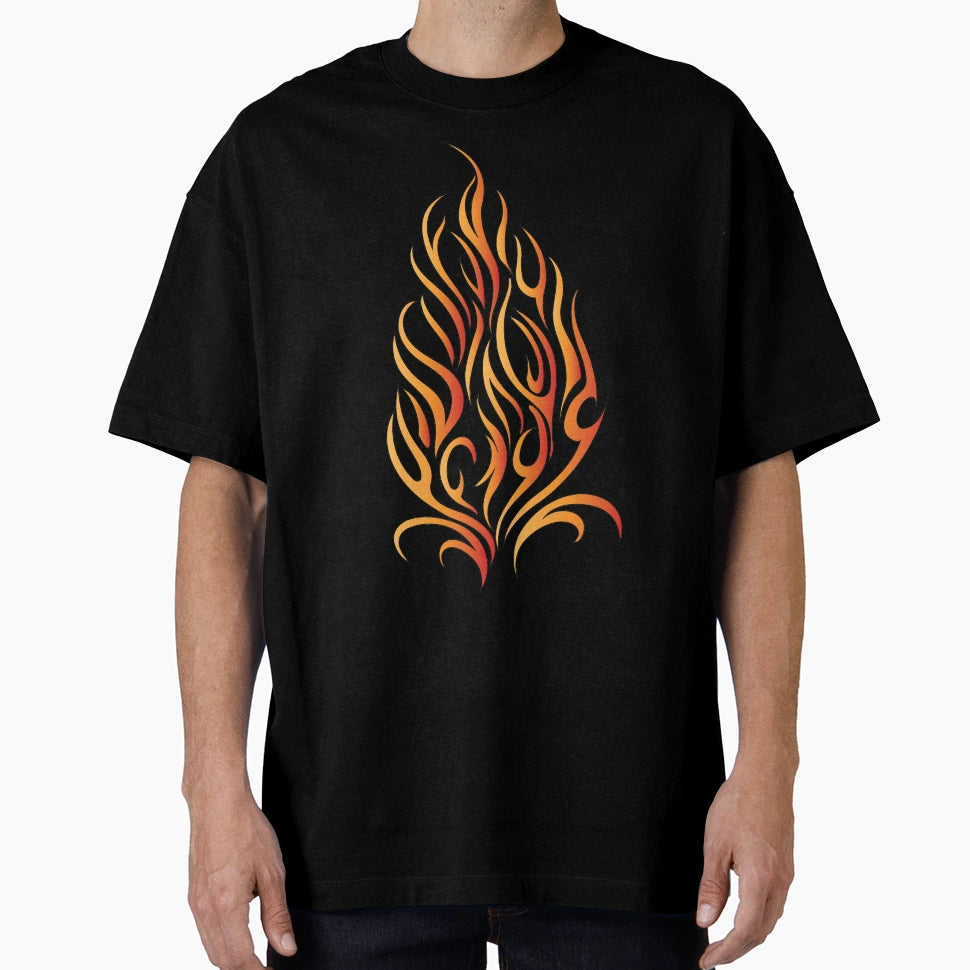 Red Tribal Flame T-Shirt - Novelty Apparel Men Women - T-Shirt, Sweatshirt, Hoodie