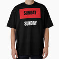 Sunday Pattern Red And Black Daily T-Shirt - Unique Graphic for Adults - T-Shirt, Sweatshirt, Hoodie