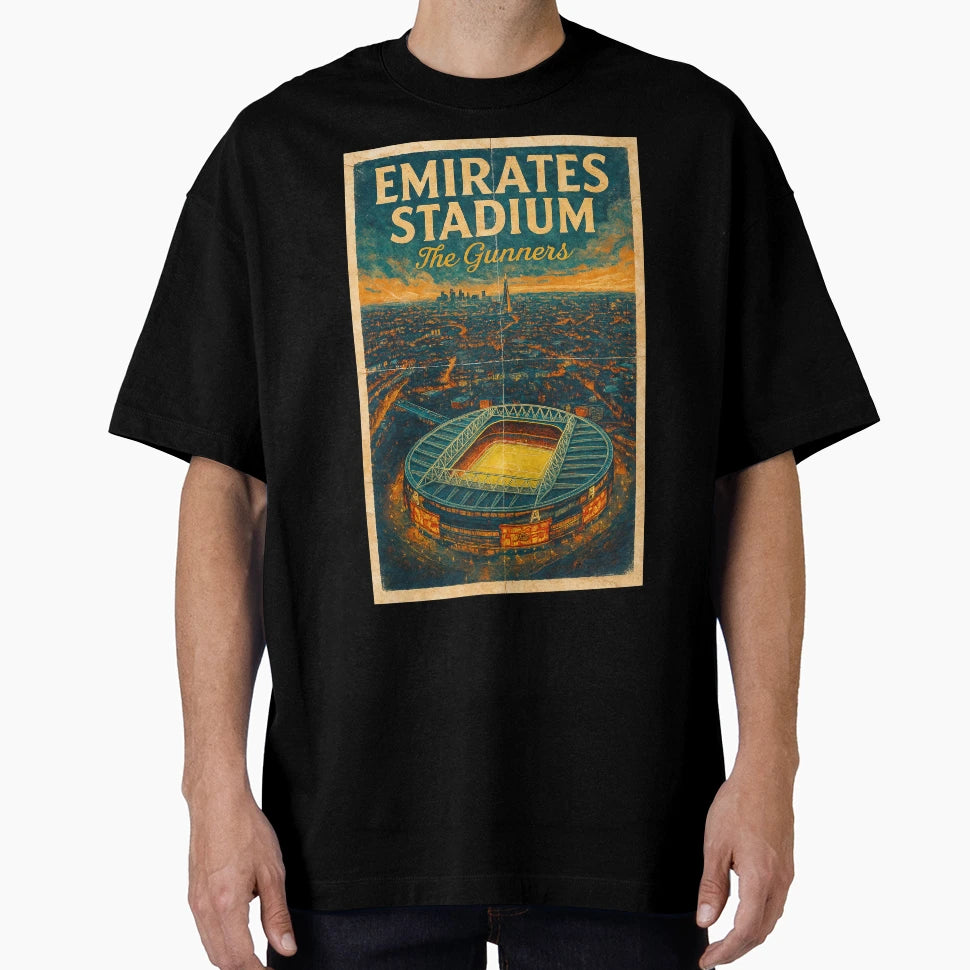 Emirates Stadium T-Shirt - Custom Art Print Unisex - T-Shirt, Sweatshirt, Hoodie