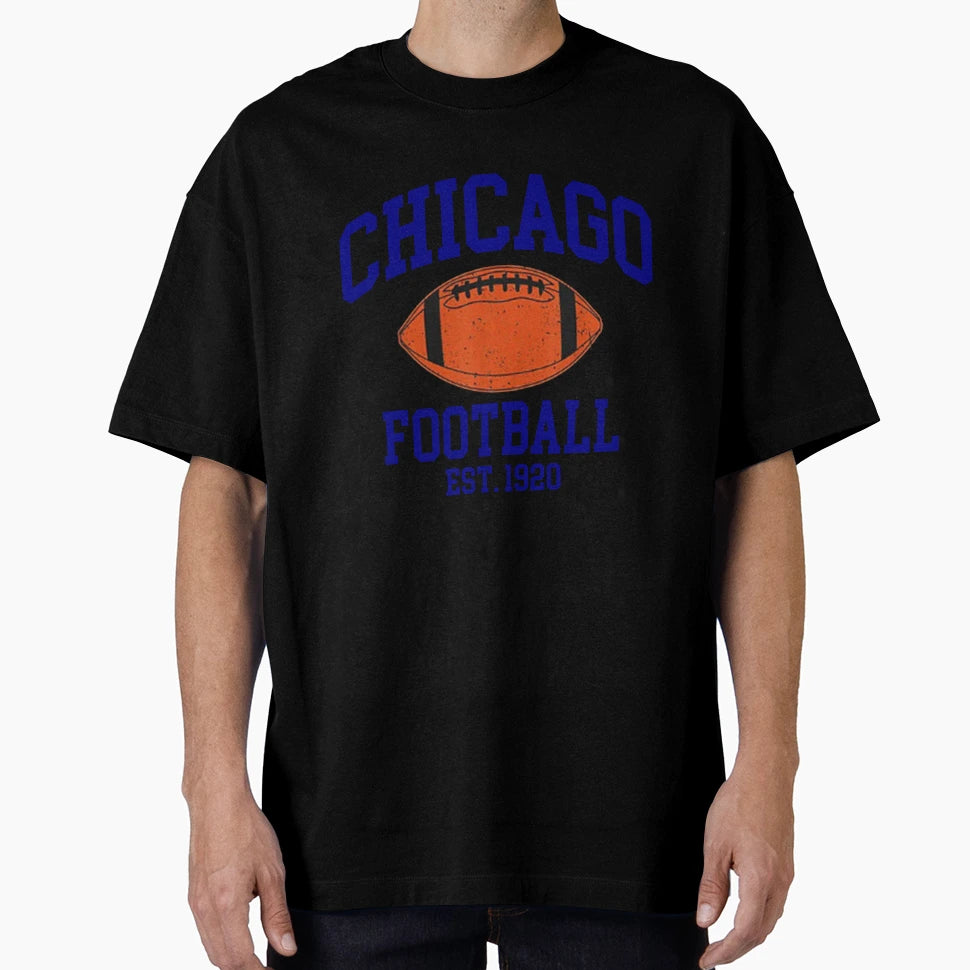 Chicago Football T-Shirt - Unique Graphic for Adults - T-Shirt, Sweatshirt, Hoodie