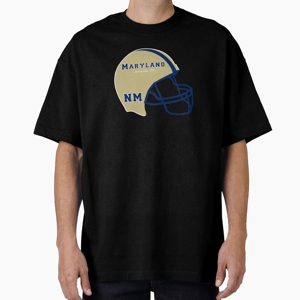 Annapolis Maryland Md Football Logo T-Shirt - Custom Art Print Men Women - T-Shirt, Sweatshirt, Hoodie