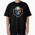Colorful Splash Baseball Drip Skull T-Shirt - Graphic Print Unisex - T-Shirt, Sweatshirt, Hoodie